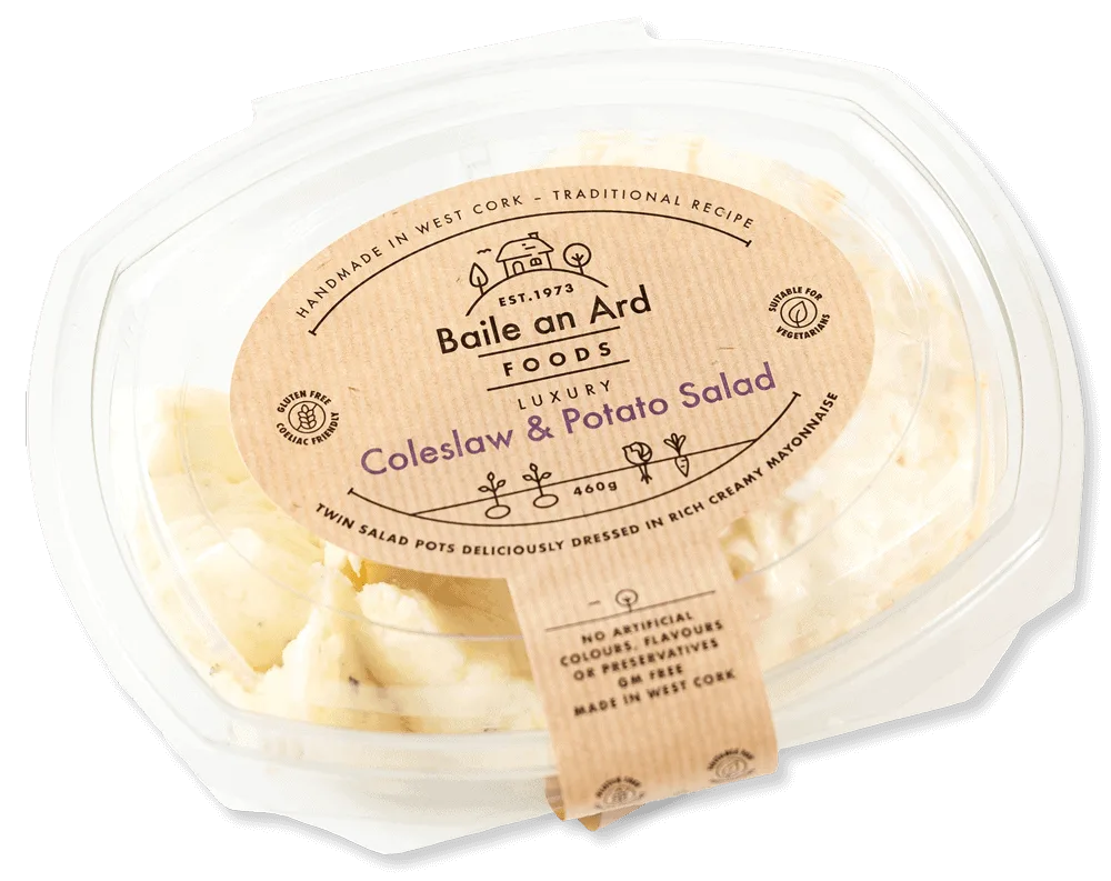 Baile an Ard Foods luxury coleslaw and potato salad from West Cork.