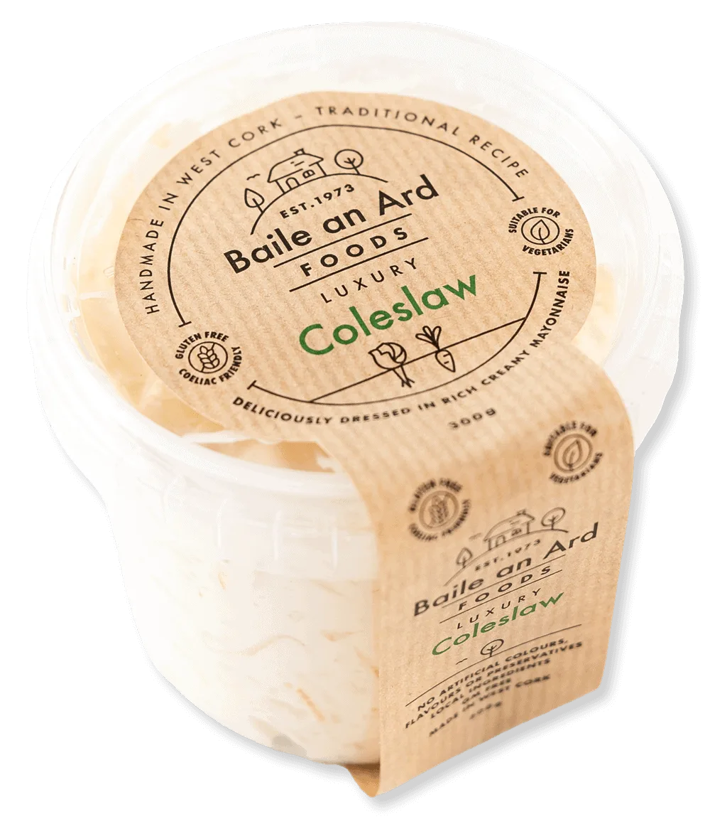 Luxury coleslaw from Baile an Ard Foods in West Cork.